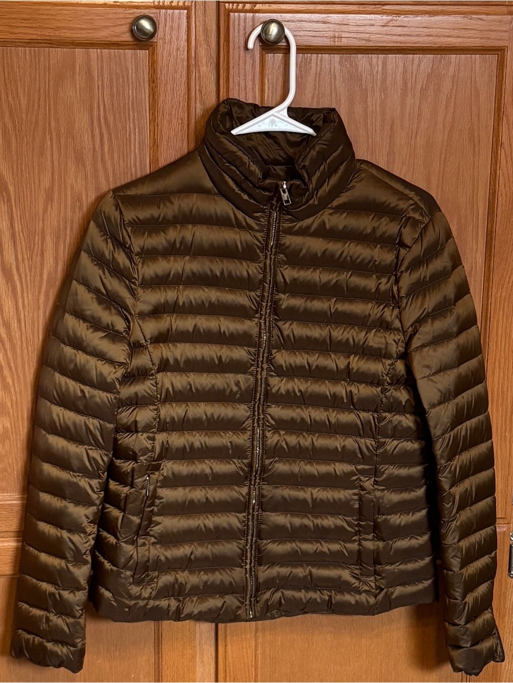 Zara Women’s Brown Quilted Puffer Jacket - Brown